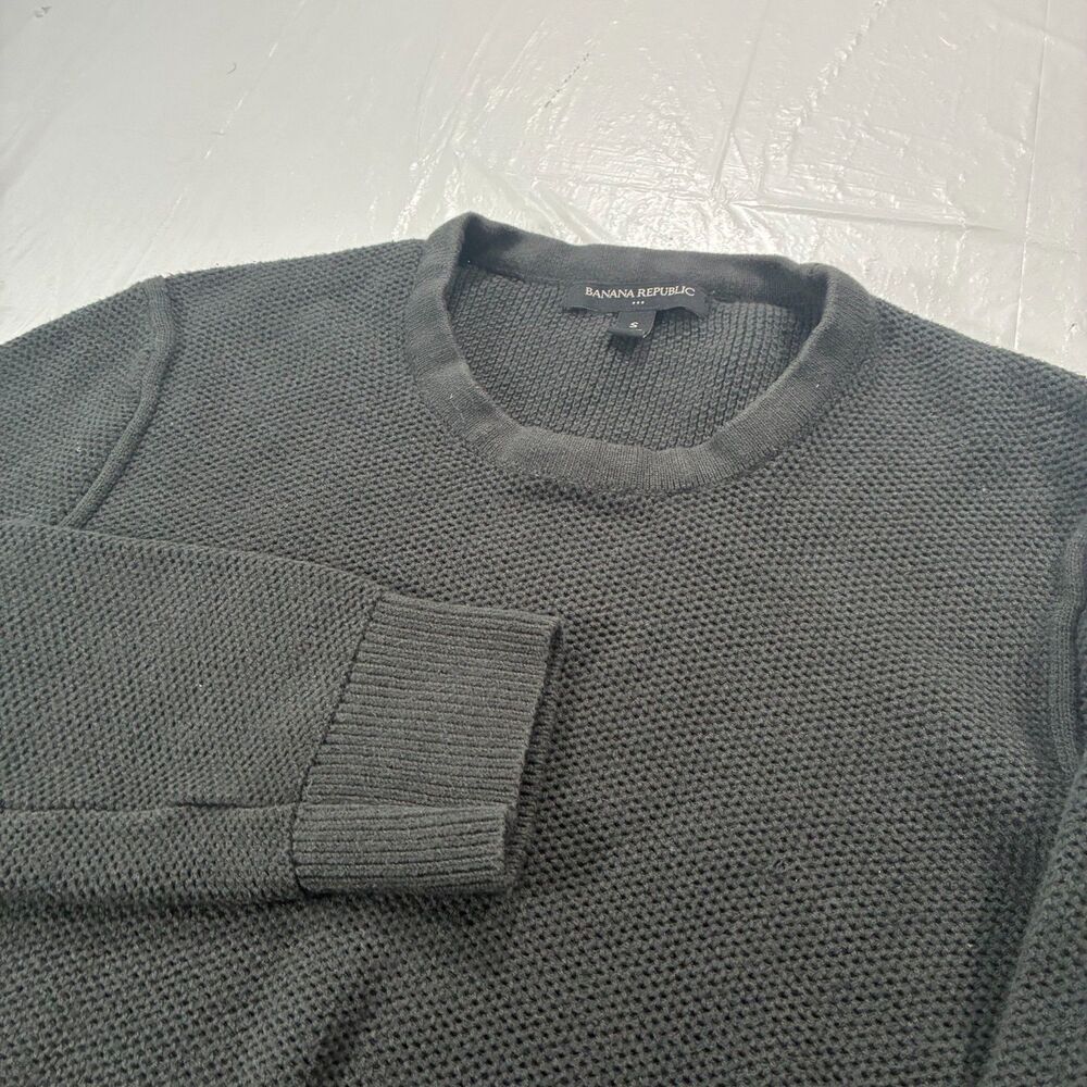 Banana Republic Small Dark Gray Sweater Cotton Men - PULL